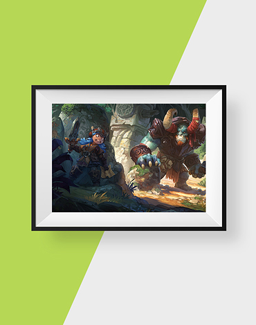 Orc Witch Cave Art Print